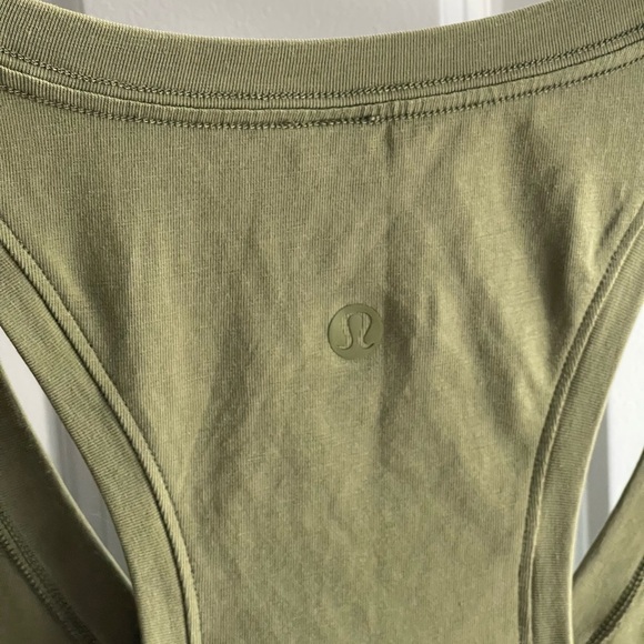 NEW Lululemon Love Tank II Dark Olive 2018 Style: W1AWYS $38 Pima Cotton 6 - Picture 7 of 8
